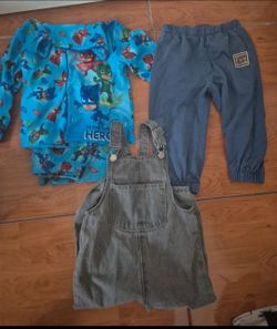 Kids Clothing Bundle – PJ Masks, Joggers, Overalls
