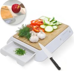 3 In 1 Banboo Cutting Board With Digital Food Scale $25