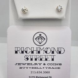 14k Gold 1ctw Lab Grown Diamond Earrings 