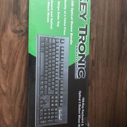 KEY TRONIC . 104- KEY KEYBOARD & Optical 2 button wheel mouse