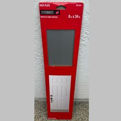 Aluminum door kick plate