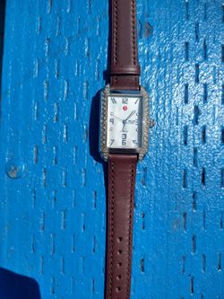 Women's Watch MICHELE "Milou" MW15A01A2025. Diamonds Bezel. Swiss Movement