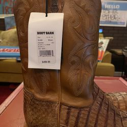 Size 12 Brown Caiman Cody James Men’s Boots