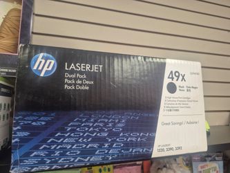 genuine HP 49X (Q5949XD) LaserJet Toner Dual Pack in black.