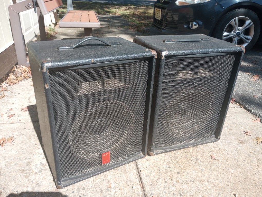 (2) Fender Speakers. 100 Wats each, 8 Ohms.