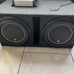 (2) JL Audio w6 12” w/box and 500/1 Amp 