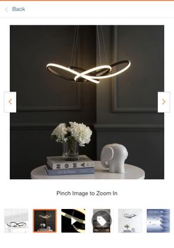  LED Chandelier Metal Adjustable Pendant