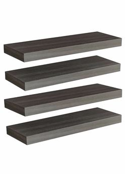 Floating Shelves (Grey, 15.8 inch)