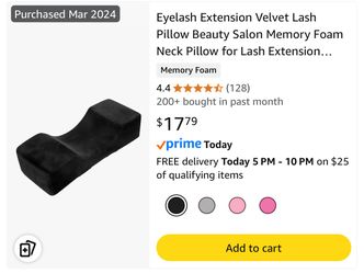 Lashing pillow
