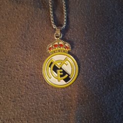 Real Madrid Pendant with Necklace Double Sided 