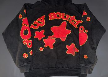 red Sp5der x UY Scuti star-graphic hoodie spider