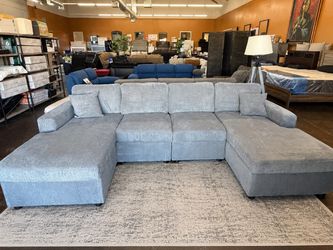 Oversized Double Chaise Corduroy Sectional