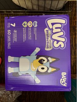 Luvs Platinum Protection . Size 7. Box of #60 ct. Brand New. $18