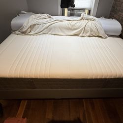 Full sized mattress, Topper And Bed Frame