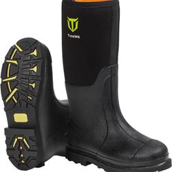 🥾🥾TIDEWE Rubber Work Boot for Men with Steel 👞👞