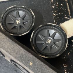 TWO 12 INCH SUBWOOFERS