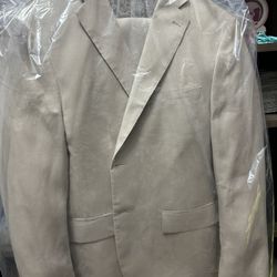 Lauren Ralph Lauren Tan Linen Suit