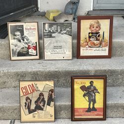 Prints 1960S Advertisement 1970S Advertisement Framed Under Glass