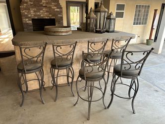 High back bar stools