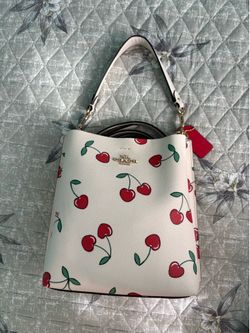 Cherry Mollie bucket bag
