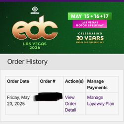 EDC Tickets 