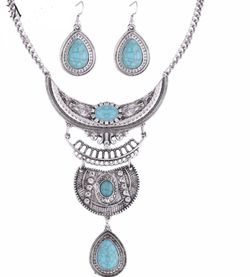 Turquoise jewelry set