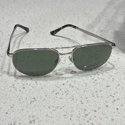 Black Metal Chrome Men’s Persol Sunglasses 