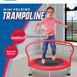 Mini Folding Trampoline, New , Red 