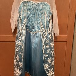 Disney Frozen Karaoke Machine, Elsa Costume Dress SZ 4/5 & Magic Wand
