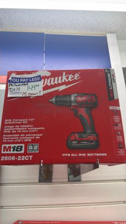 Milwaukee M18 Compact 1/2" Drill/Driver Kit