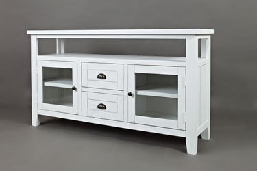 Artisan's Craft Weathered White Storage Console