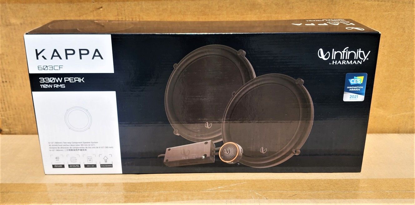 Infinity Kappa Series Car Speakers 6 1/2 Component Speaker System 330 Watts 603CF 🚨 Payment Options Available 🚨 No Credit Needed 🚨 