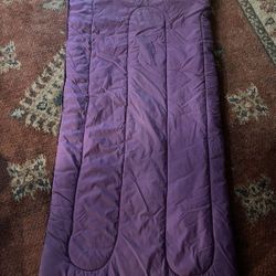 LL BEAN Purple Sleeping Bag Adult Teen Girls  