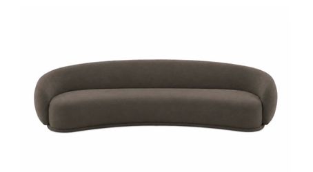 120" Java Brown Textured Chenille Sofa (T) $1449 DELIVER AVAILABLE