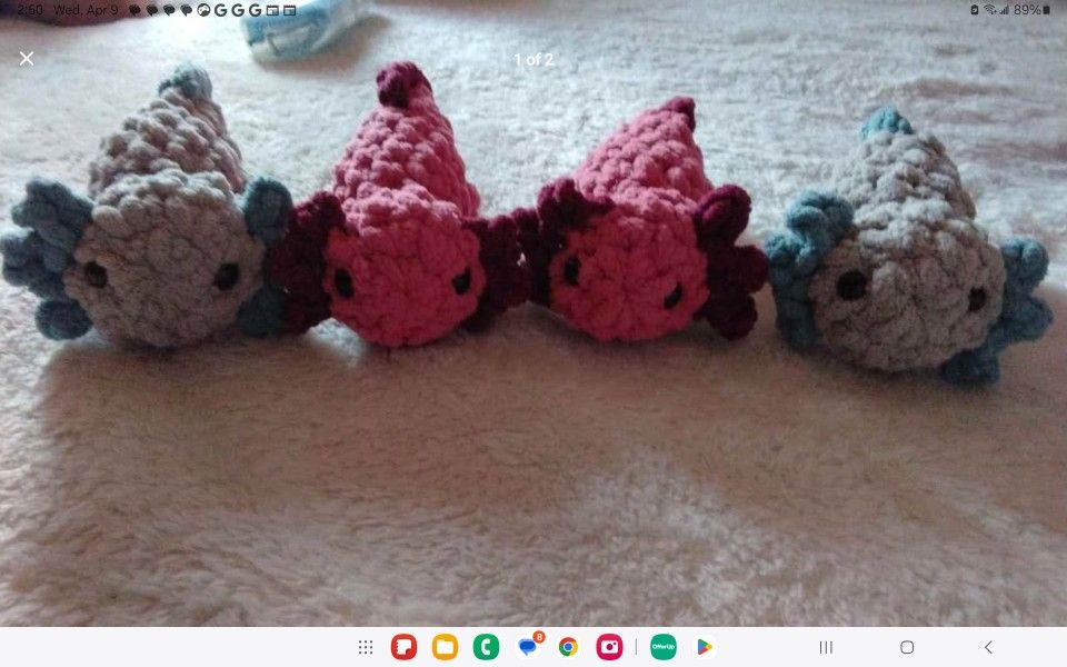 Plushie Axolotls