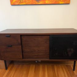 Crate And barrel Wood sideboard 