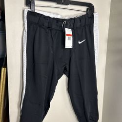 Nike Stock Alpha Elite Football Pant Integrated Belt Men's L Black White DJ5771