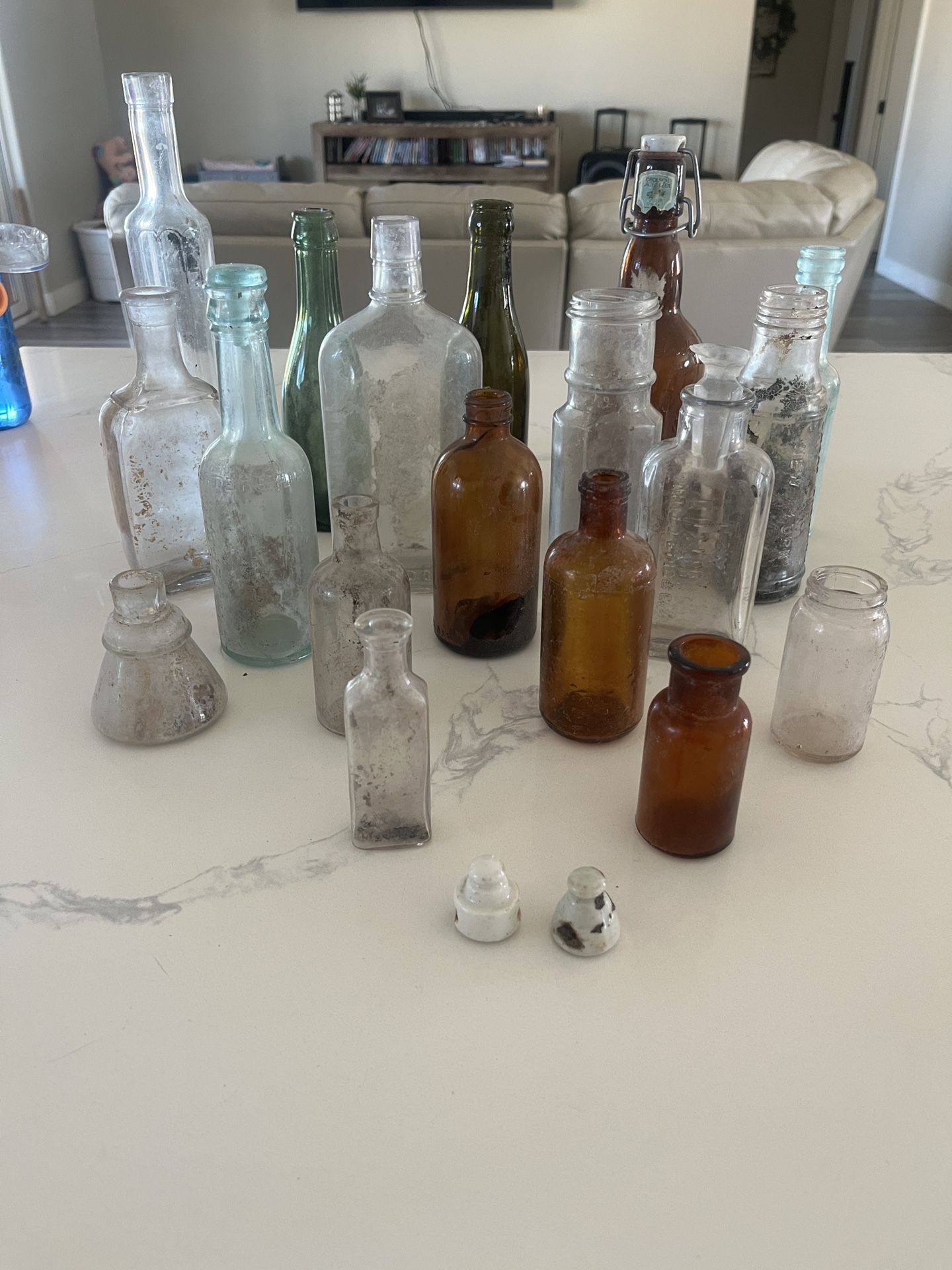 Antique Glass Bottles