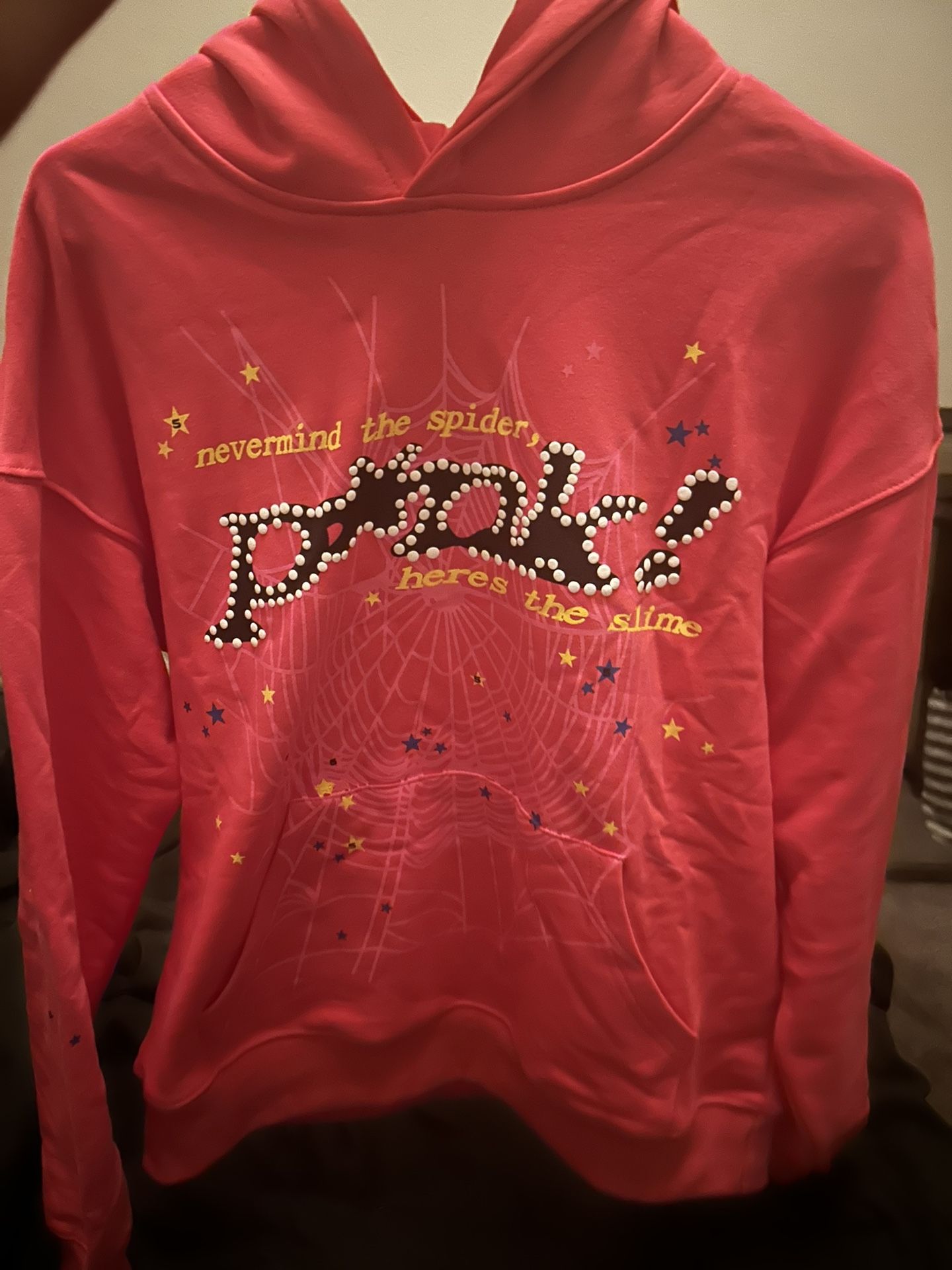 pink spider hoodie