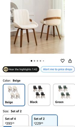 Swivel dining chair