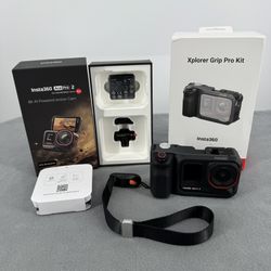 New Insta360 Ace Pro 2 Xplorer Grip Pro Kit Dual Battery Exclusive Bundle Open Box