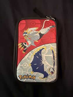 Pokemon 3DS XL case w/ stylus and tempered glass protector