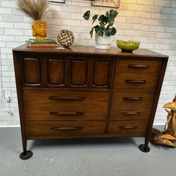 ✨MCM Vintage Mid Century Modern Tallboy Armoire 