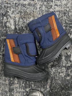 Toddler Boy Sz 7 Snow Boots Blue 