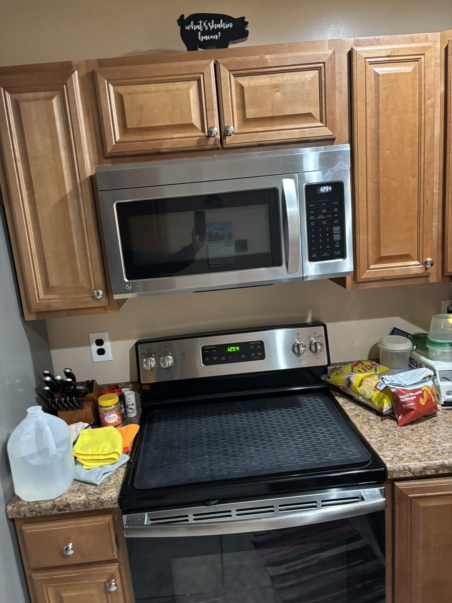 Lg Above The Counter Microwave And Range For Sale