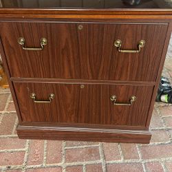Wood grained File Cabinet