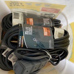 15’ Three Prong Extension Cords