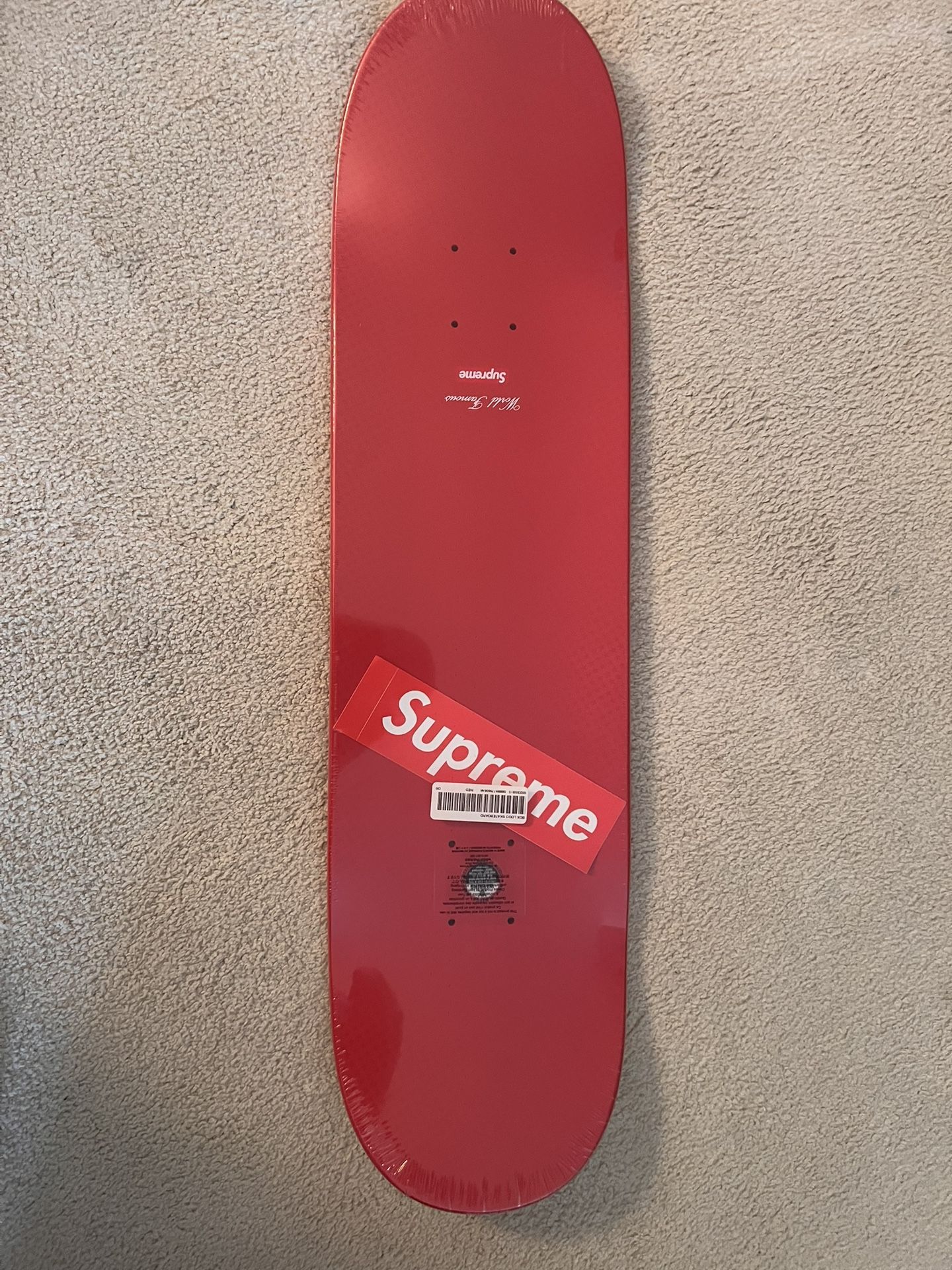 Red Supreme Skateboard