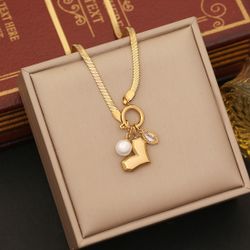 Stainless Steel Heart Shape Chain Necklace