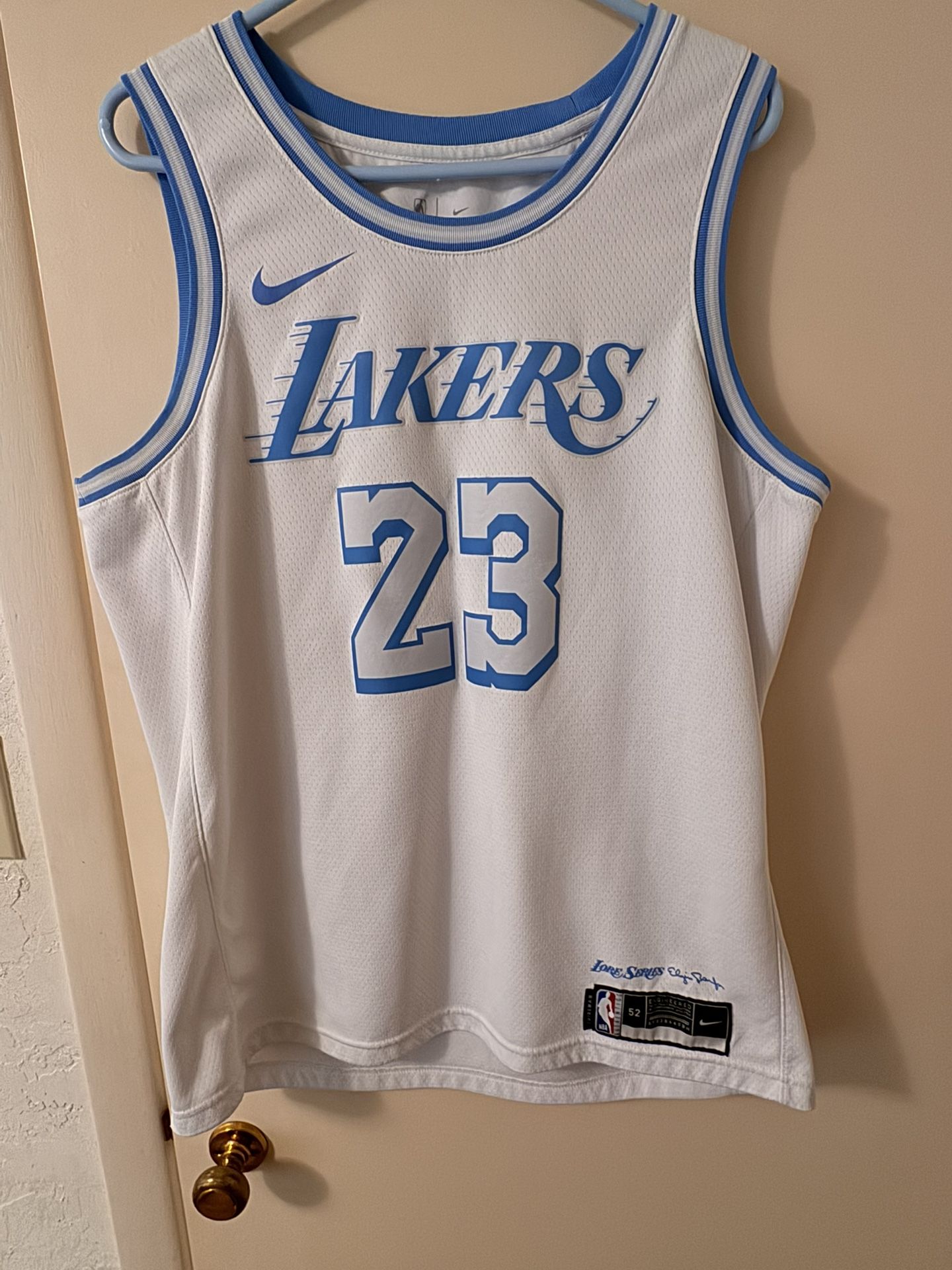 Authentic LeBron James Lakers Jersey – Elgin Baylor Lore Series (Size 52 / XL)
